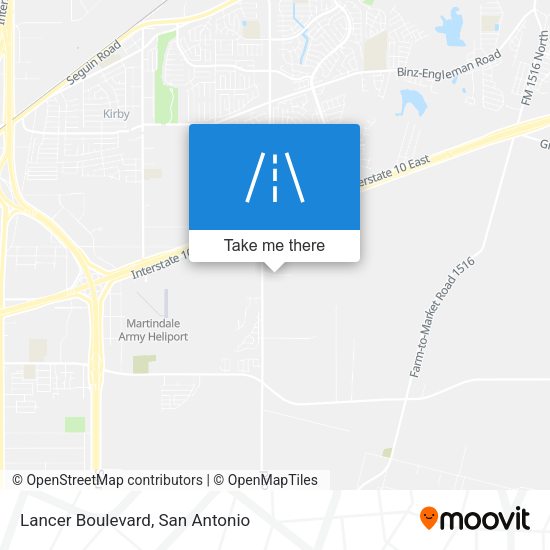 Lancer Boulevard map