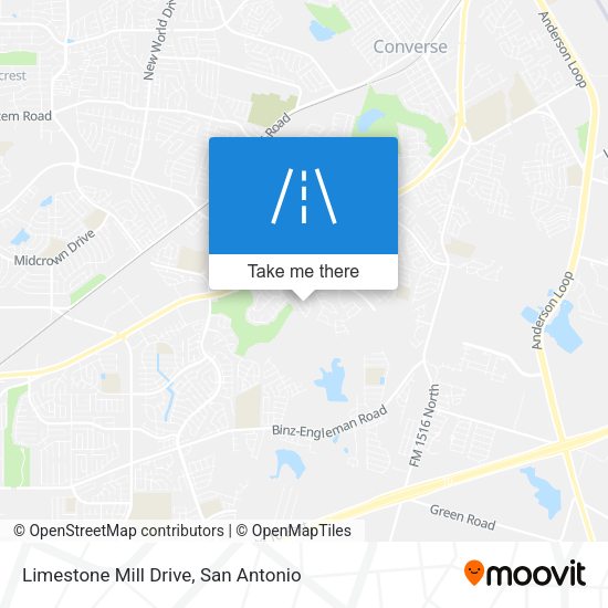 Limestone Mill Drive map