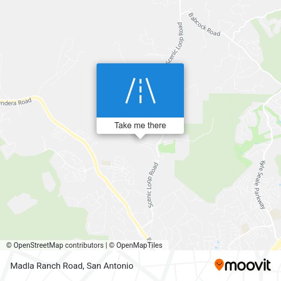 Madla Ranch Road map