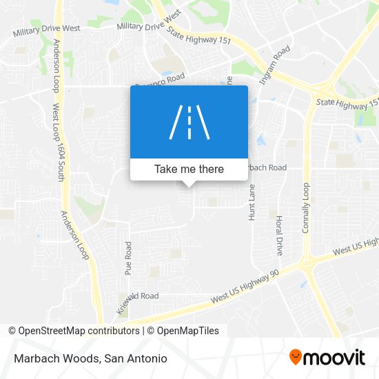 Mapa de Marbach Woods