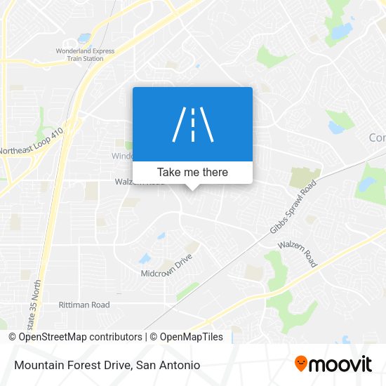 Mountain Forest Drive map