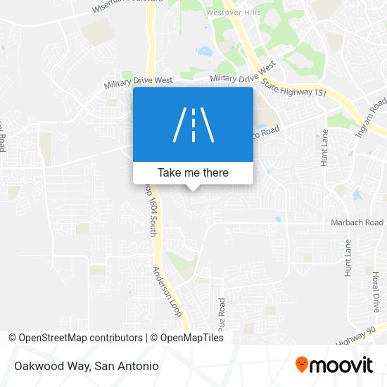Mapa de Oakwood Way