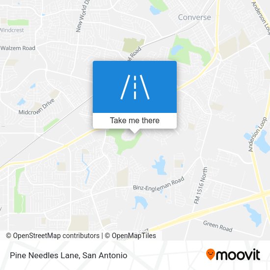 Pine Needles Lane map