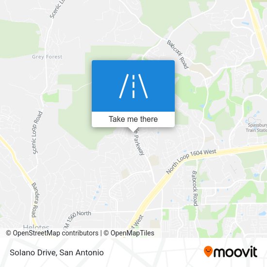 Solano Drive map