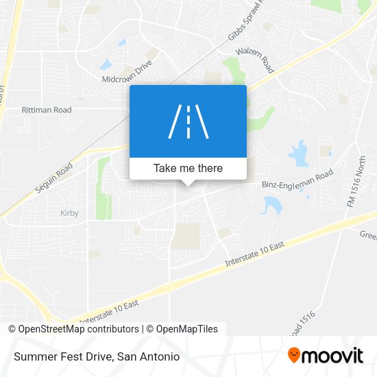 Summer Fest Drive map