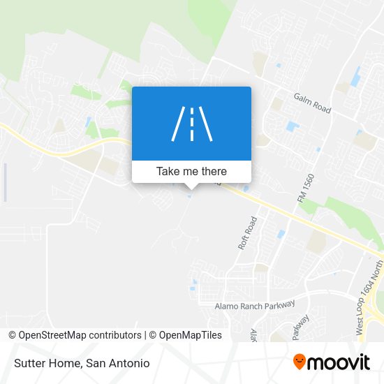 Mapa de Sutter Home