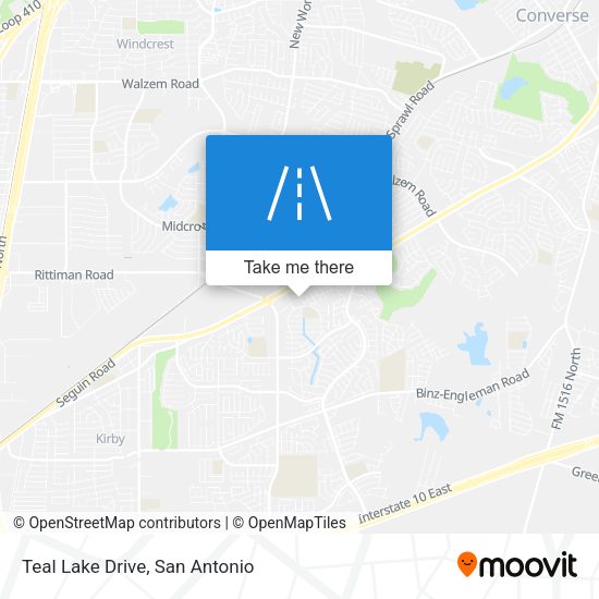 Teal Lake Drive map