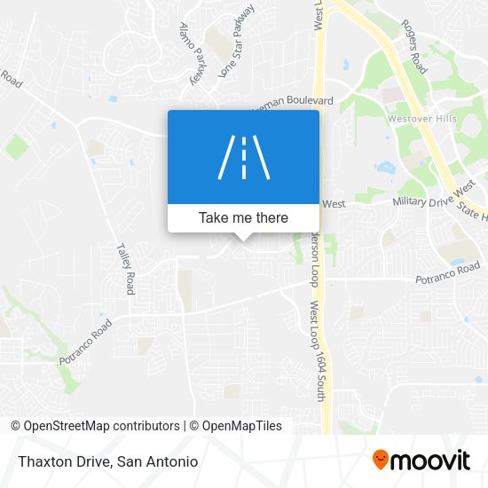 Thaxton Drive map