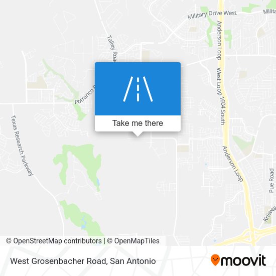 West Grosenbacher Road map