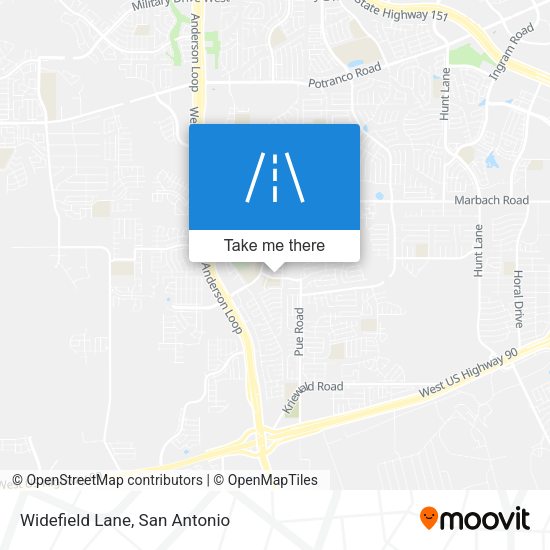 Mapa de Widefield Lane