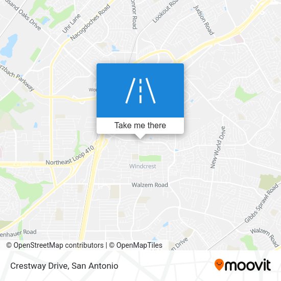 Mapa de Crestway Drive