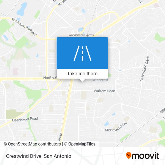 Mapa de Crestwind Drive
