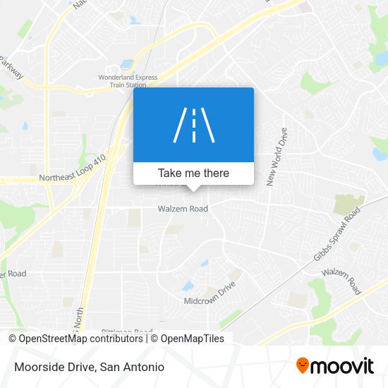 Moorside Drive map