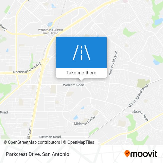 Mapa de Parkcrest Drive