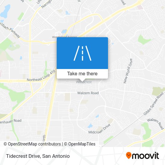 Tidecrest Drive map