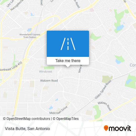 Mapa de Vista Butte