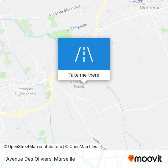 Avenue Des Oliviers map