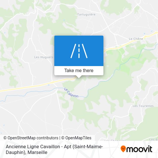 Ancienne Ligne Cavaillon - Apt (Saint-Maime-Dauphin) map