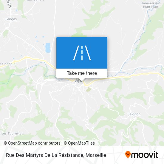 Rue Des Martyrs De La Résistance map