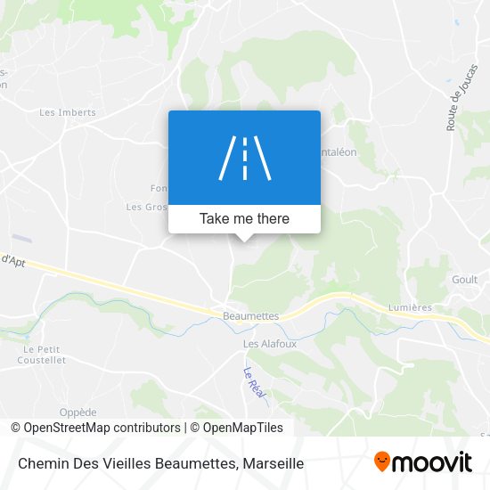 Chemin Des Vieilles Beaumettes map