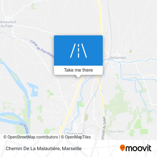 Chemin De La Malautière map