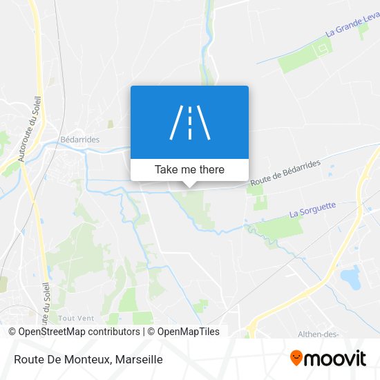 Route De Monteux map