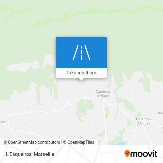 L'Esqueiras map