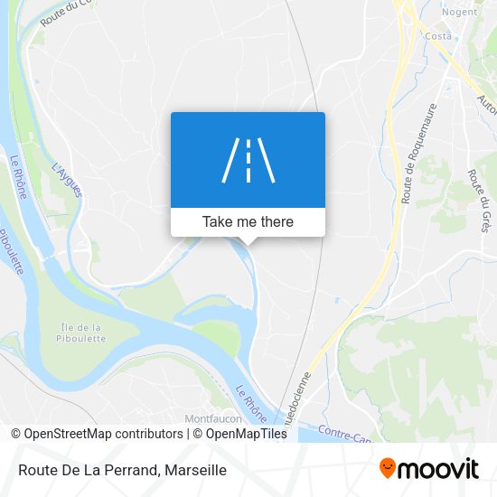 Route De La Perrand map