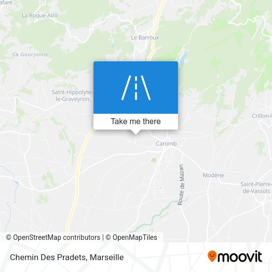 Chemin Des Pradets map