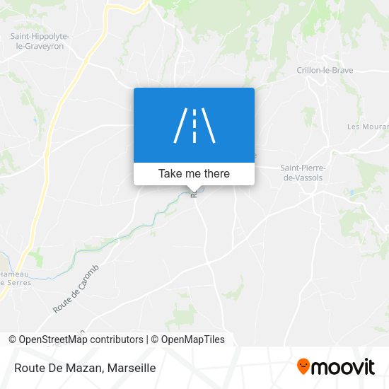 Route De Mazan map