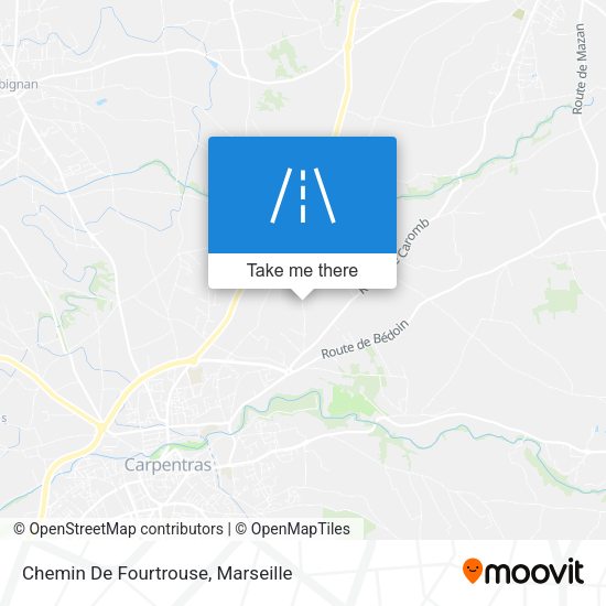 Chemin De Fourtrouse map
