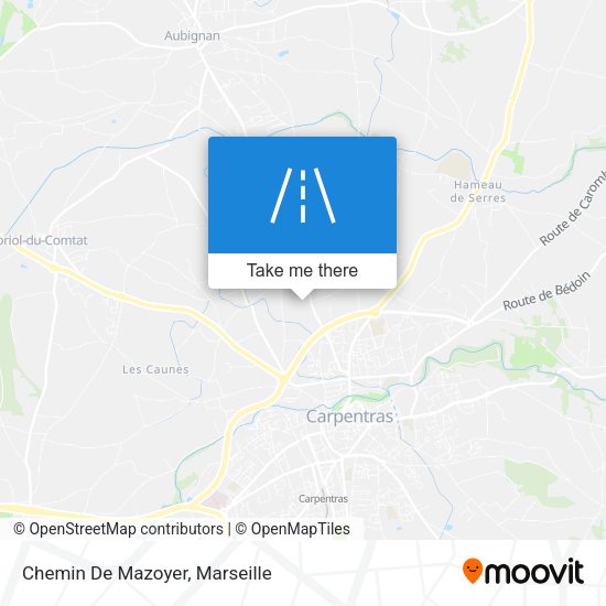 Chemin De Mazoyer map