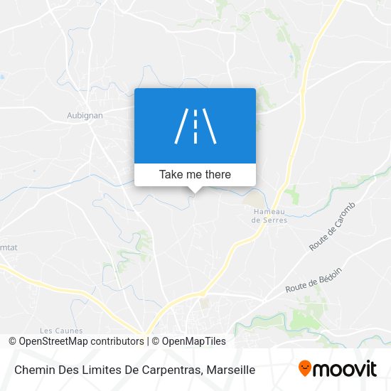 Chemin Des Limites De Carpentras map