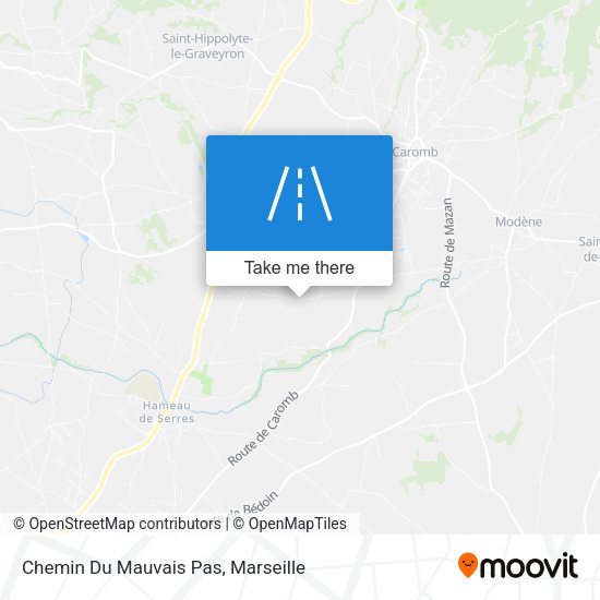 Chemin Du Mauvais Pas map