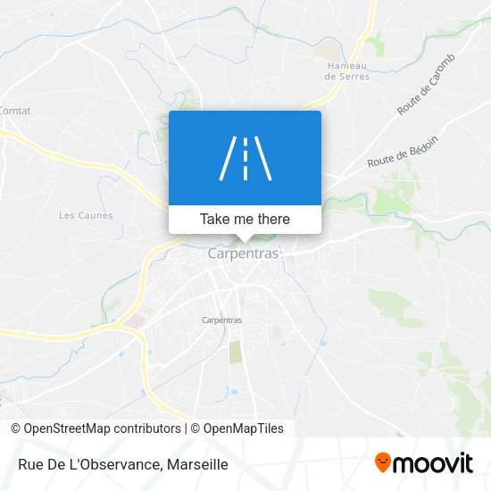 Rue De L'Observance map