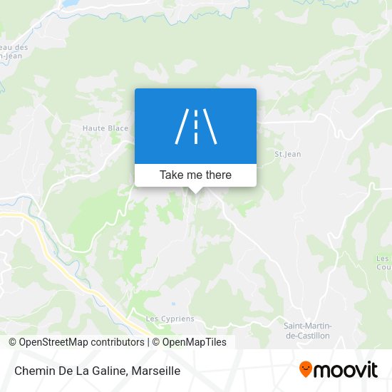 Chemin De La Galine map