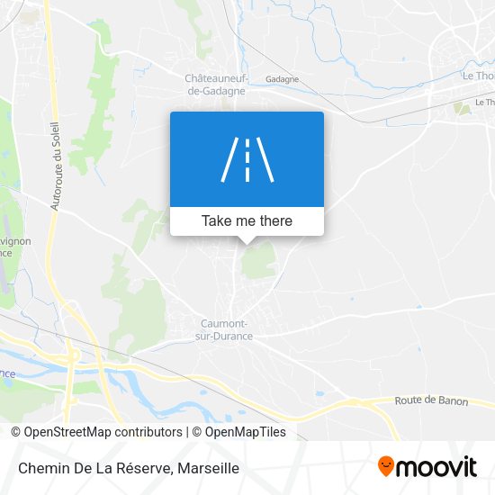Chemin De La Réserve map