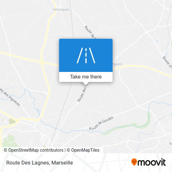 Route Des Lagnes map