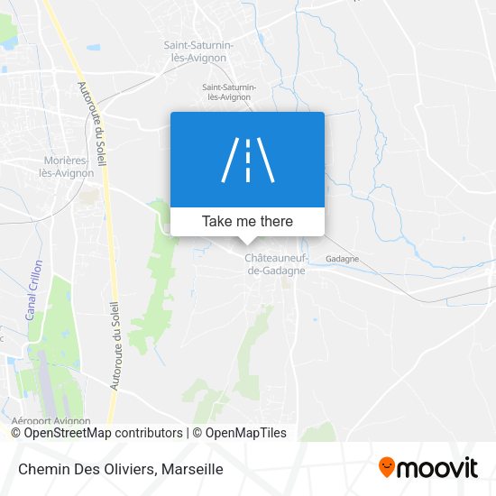 Chemin Des Oliviers map