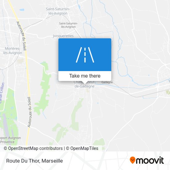 Route Du Thor map