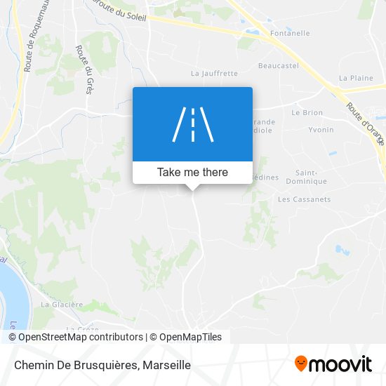 Chemin De Brusquières map