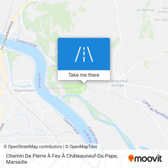 Chemin De Pierre À Feu À Châteauneuf-Du-Pape map