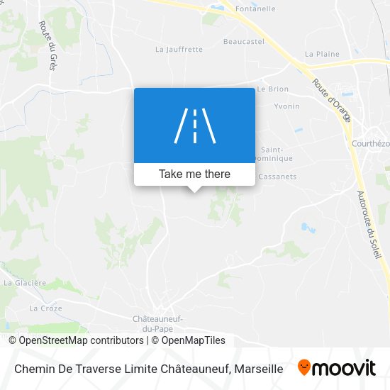 Chemin De Traverse Limite Châteauneuf map