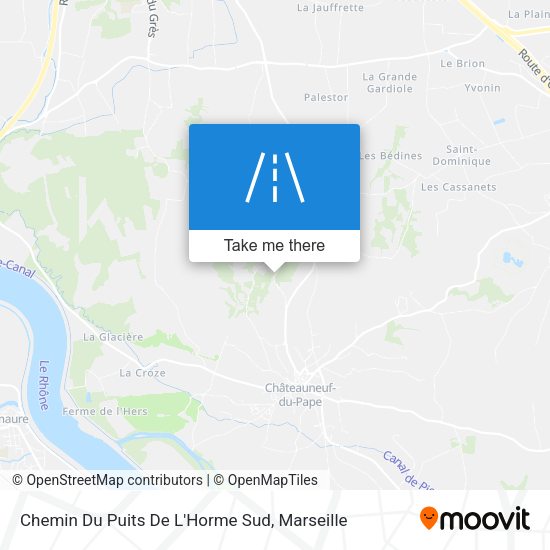 Chemin Du Puits De L'Horme Sud map