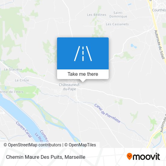 Chemin Maure Des Puits map