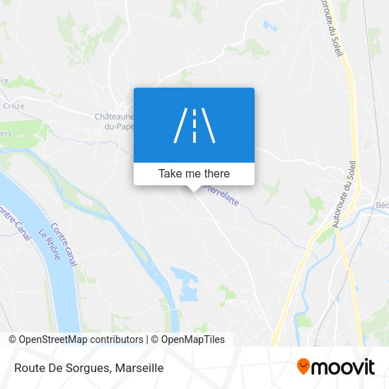 Route De Sorgues map