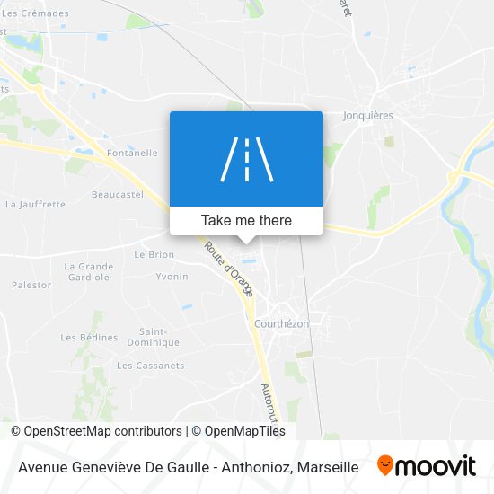 Avenue Geneviève De Gaulle - Anthonioz map