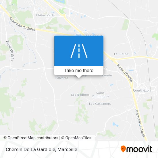 Chemin De La Gardiole map