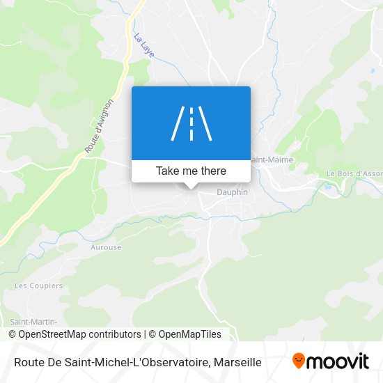 Route De Saint-Michel-L'Observatoire map