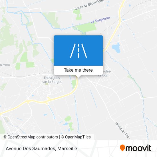 Avenue Des Saumades map